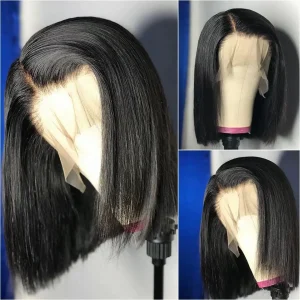 Bob Wig HD Lace Wig Straight Hair - Image 3